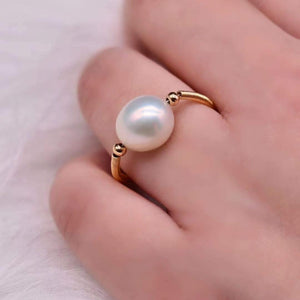 Baroque Pearl Open Ring - Kotori - Akuna Pearls