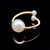 Baroque Pearl Open Ring - Kotori - Akuna Pearls