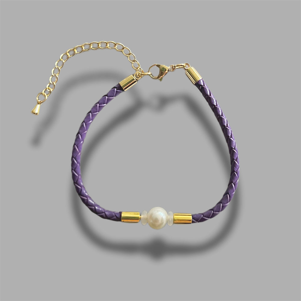 Chamilia leather bracelet uk sales