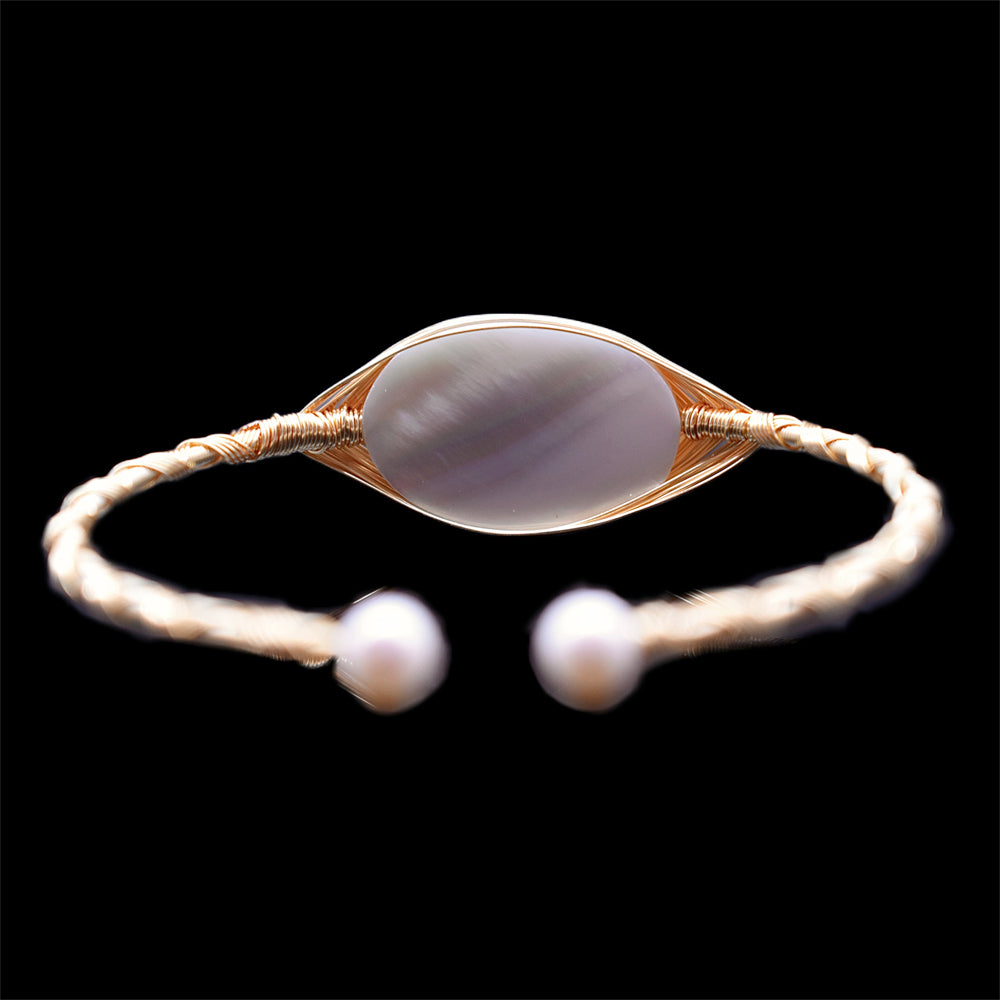 Mabe Pearl Bangle - Samantha - Akuna Pearls