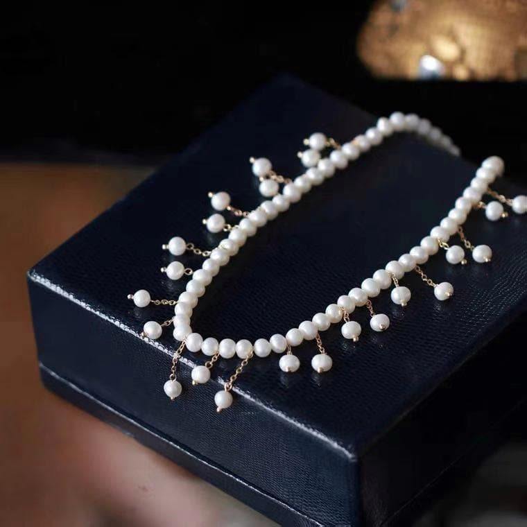Freshwater Pearl Choker Necklace - Melissa - Akuna Pearls