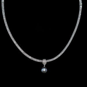 Freshwater Pearl Pendant Necklace - Minerva - Akuna Pearls