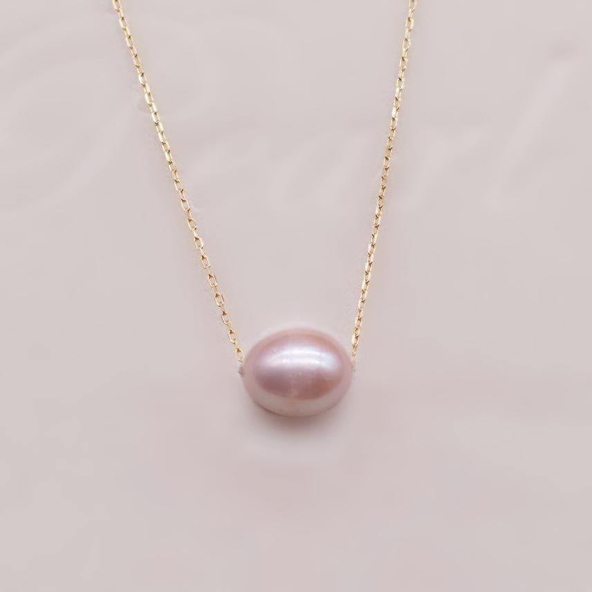 Freshwater Pearl Floating Necklace - Minimalism | Akuna Pearls | Freshwater Pearl Jewellery | Made in Australia