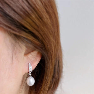 Freshwater Pearl Hoop Earrings - Helena - Akuna Pearls