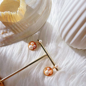 Freshwater Pearl Drop Earrings - Nest - Akuna Pearls
