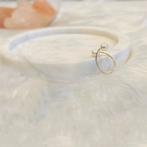 Freshwater Pearl Open Ring - Sook - Akuna Pearls