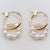 Freshwater Pearl Hoop Earrings - Pon De Ring - Akuna Pearls