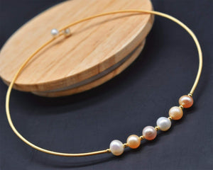 Freshwater Pearl Open Choker Necklace - Rowen - Akuna Pearls