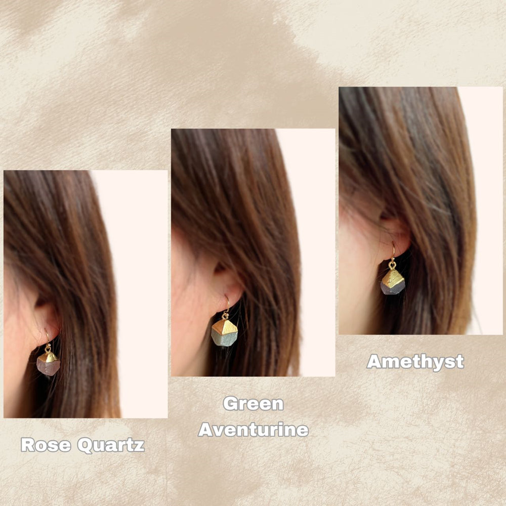 Gemstone Hook Earrings Sook Akuna Pearls