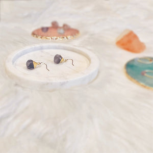 Gemstone Hook Earrings - Sook - Akuna Pearls
