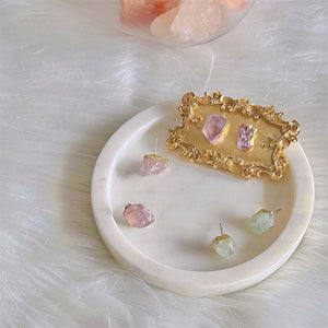 Gemstone Stud Earrings - Sook - Akuna Pearls