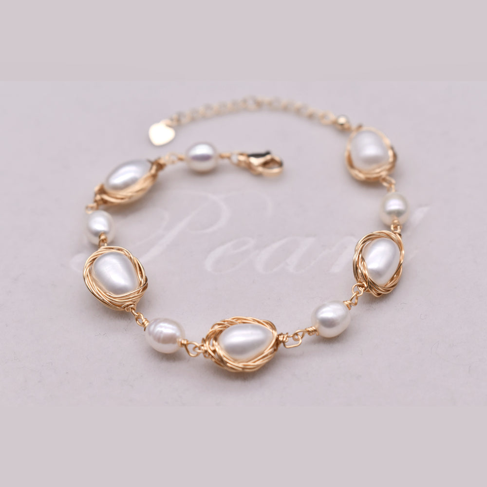 Freshwater Pearl Bracelet - Viggo - Akuna Pearls