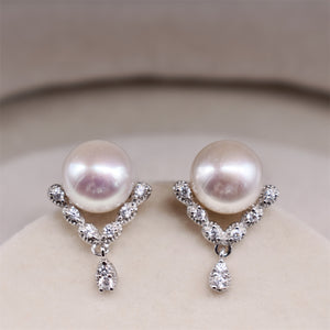 Freshwater Pearl Stud Earrings - Zali - Akuna Pearls