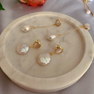 Baroque Pearl Earrings - Stephanie - Akuna Pearls