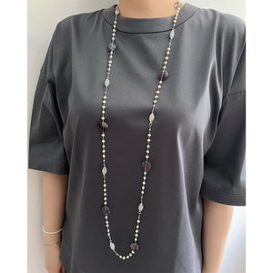 Freshwater Pearl Long Necklace - Berengaria - Akuna Pearls