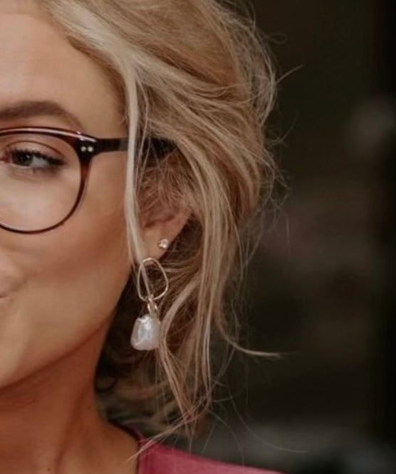 Baroque Pearl Earrings - Naughty Knotty - Akuna Pearls