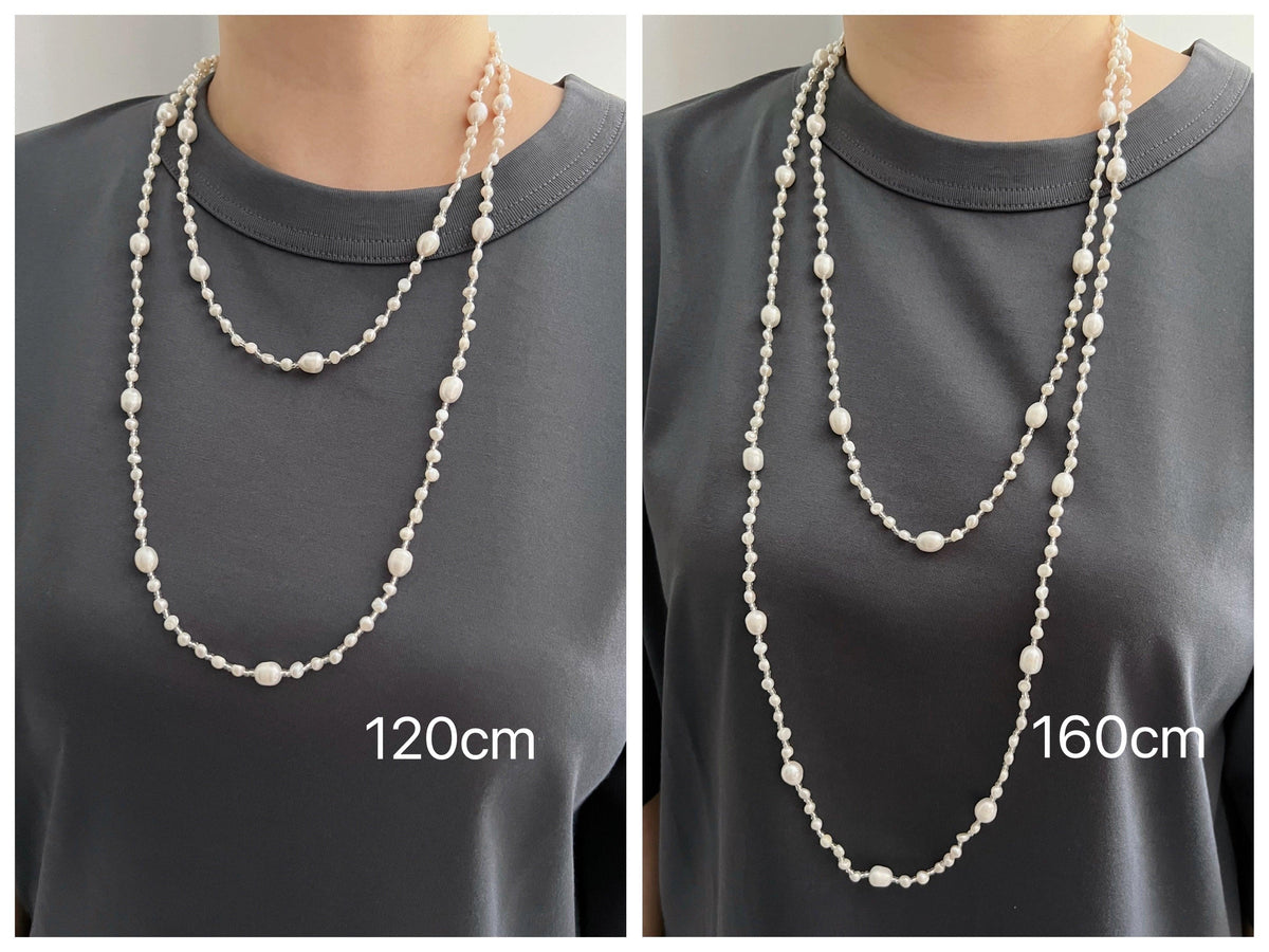 Baroque Pearl Long Necklace - Jora - Akuna Pearls