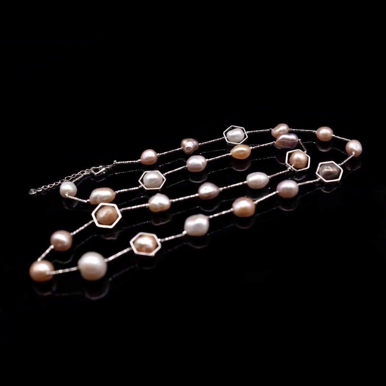 Baroque Pearl Long Necklace - Ivy - Akuna Pearls
