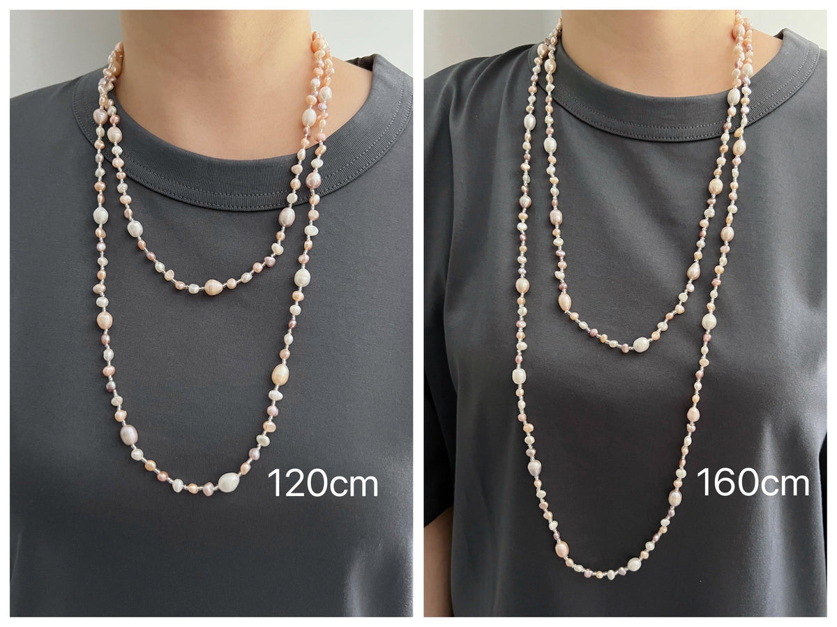 Baroque Pearl Long Necklace - Jora - Akuna Pearls
