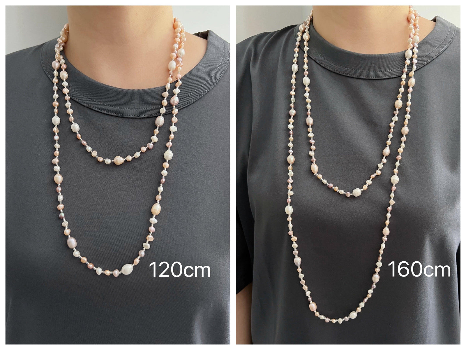 Baroque Pearl Long Necklace - Jora - Akuna Pearls