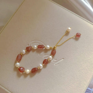 Freshwater Pearl & Gemstone Bracelet - Dune - Akuna Pearls