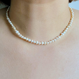 Classic Baroque Baby Pearl Necklace - Emilia - Akuna Pearls