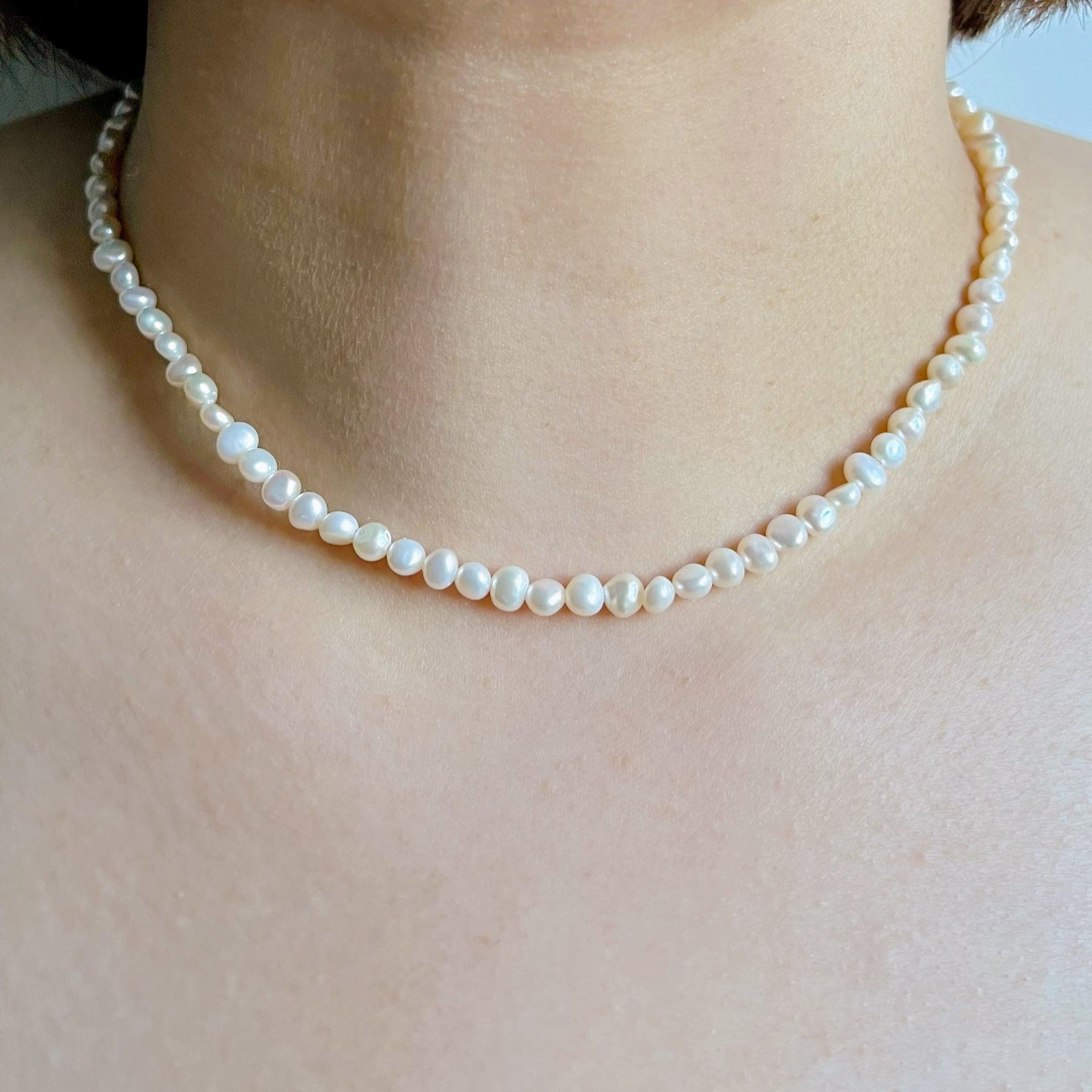 Classic Freshwater Baby Pearl Necklace Amelia Akuna Pearls