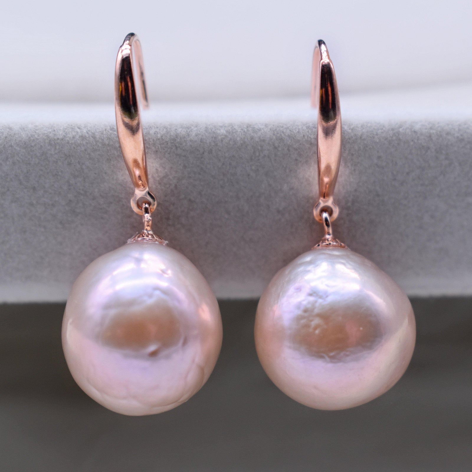 Baroque Pearl Earrings - Esmeralda - Akuna Pearls